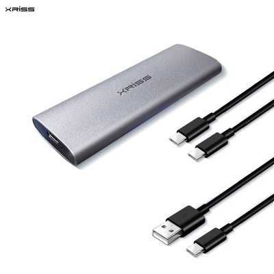 Beli Aluminium SSD External Hard Drive Enclosure M.2 NVME SATA Dual Protocol Usb 3.0 pembuatan online
