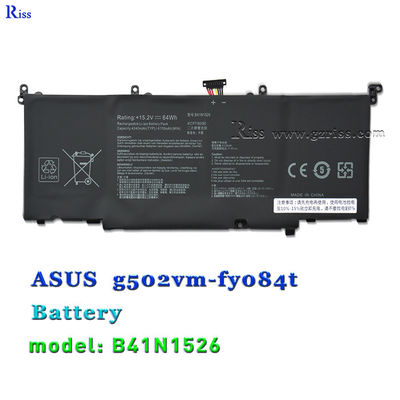 kualitas  B41N1526 15.2V 64Wh Laptop Battery For ASUS ROG Strix GL502 GL502V GL502VS DB71 pabrik